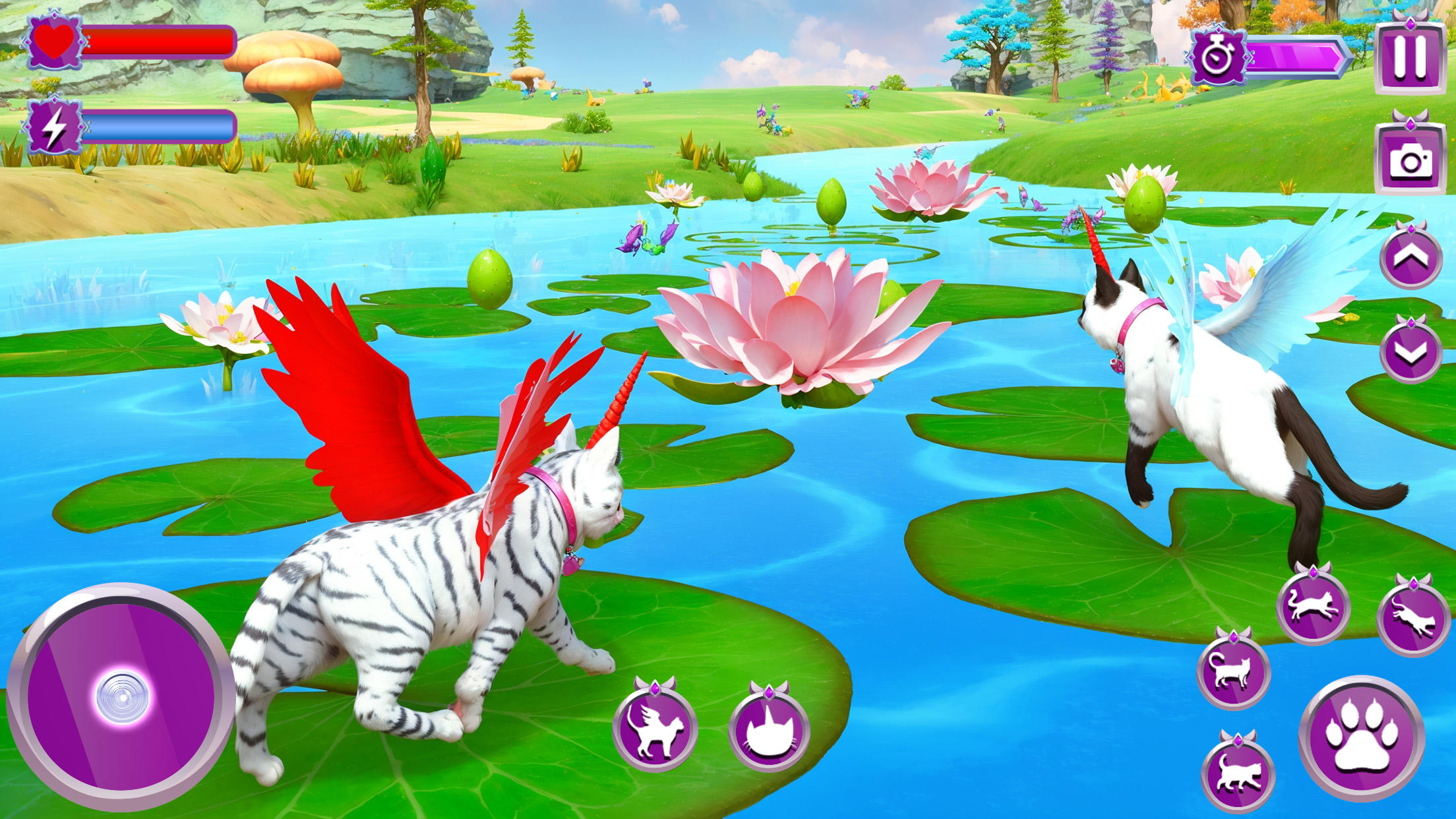 Unicorn Cat Princesses Family Game Screenshot