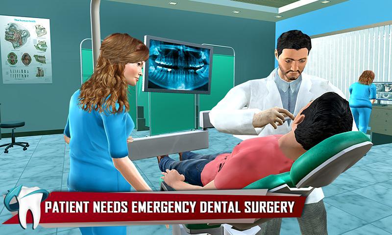Captura de Tela do Jogo Dentist Surgery ER Emergency Doctor Hospital Games