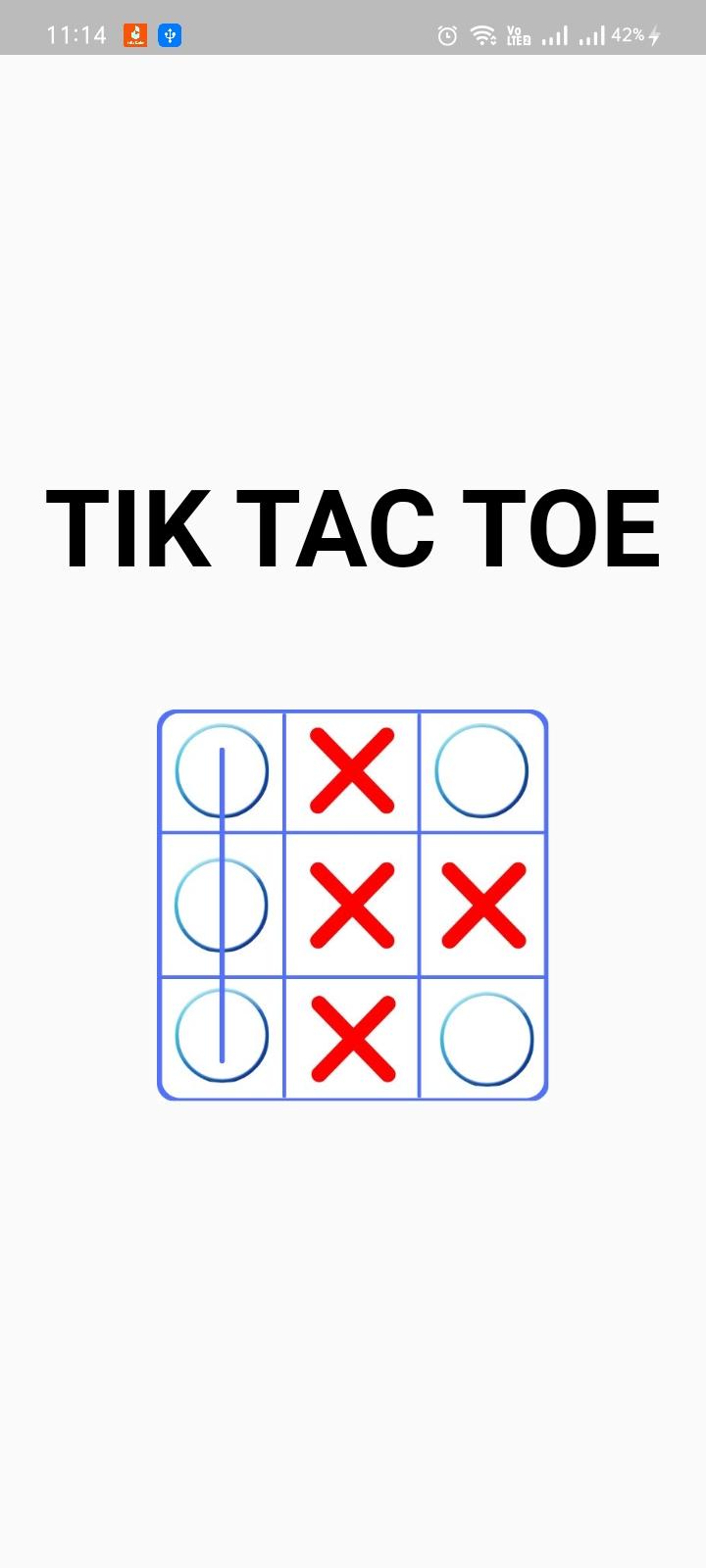 Screenshot 1 of Tik Tac Toe：十字交叉 1.0.0