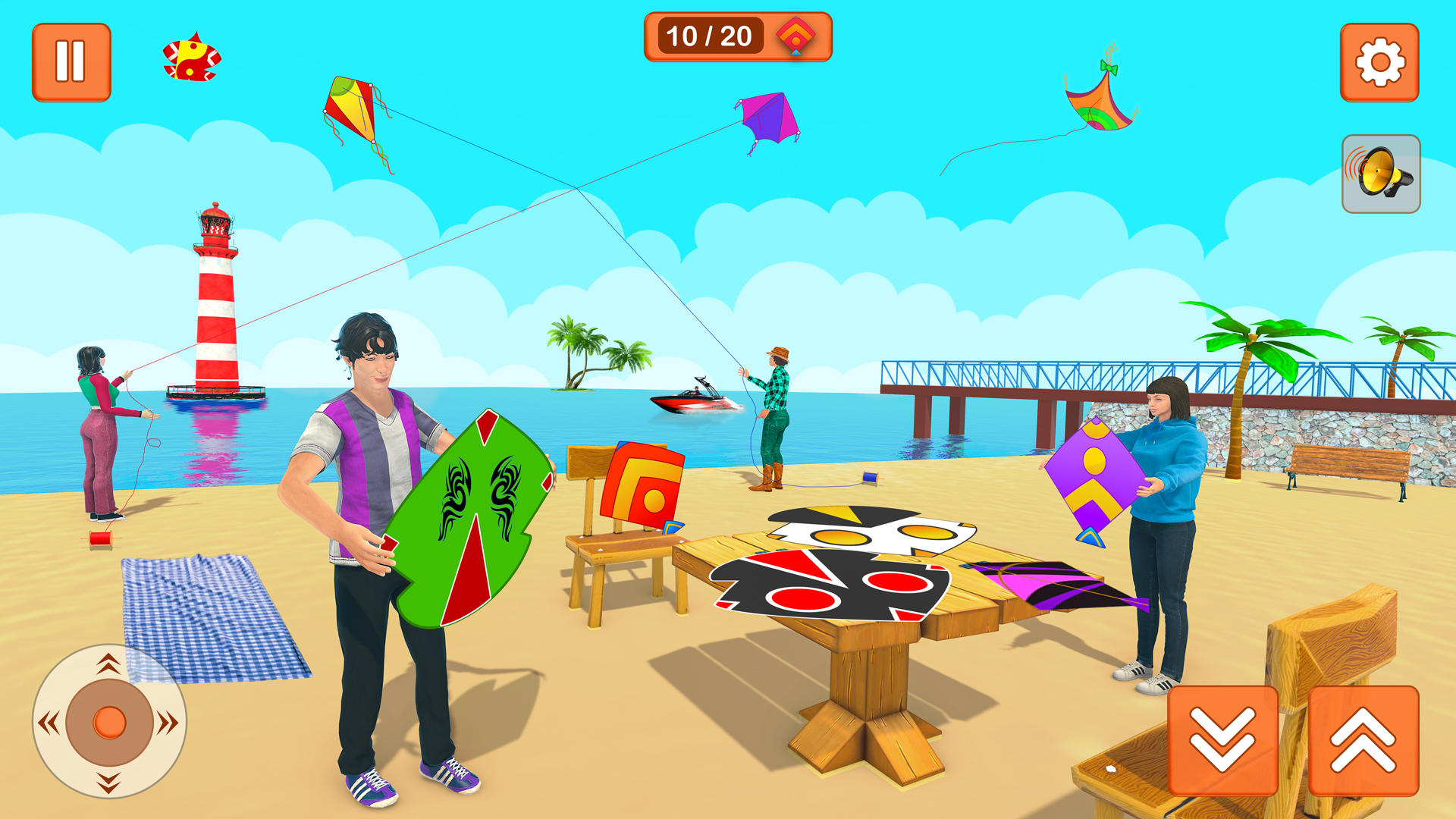 Kite Game Kite Flying Layang Game Screenshot