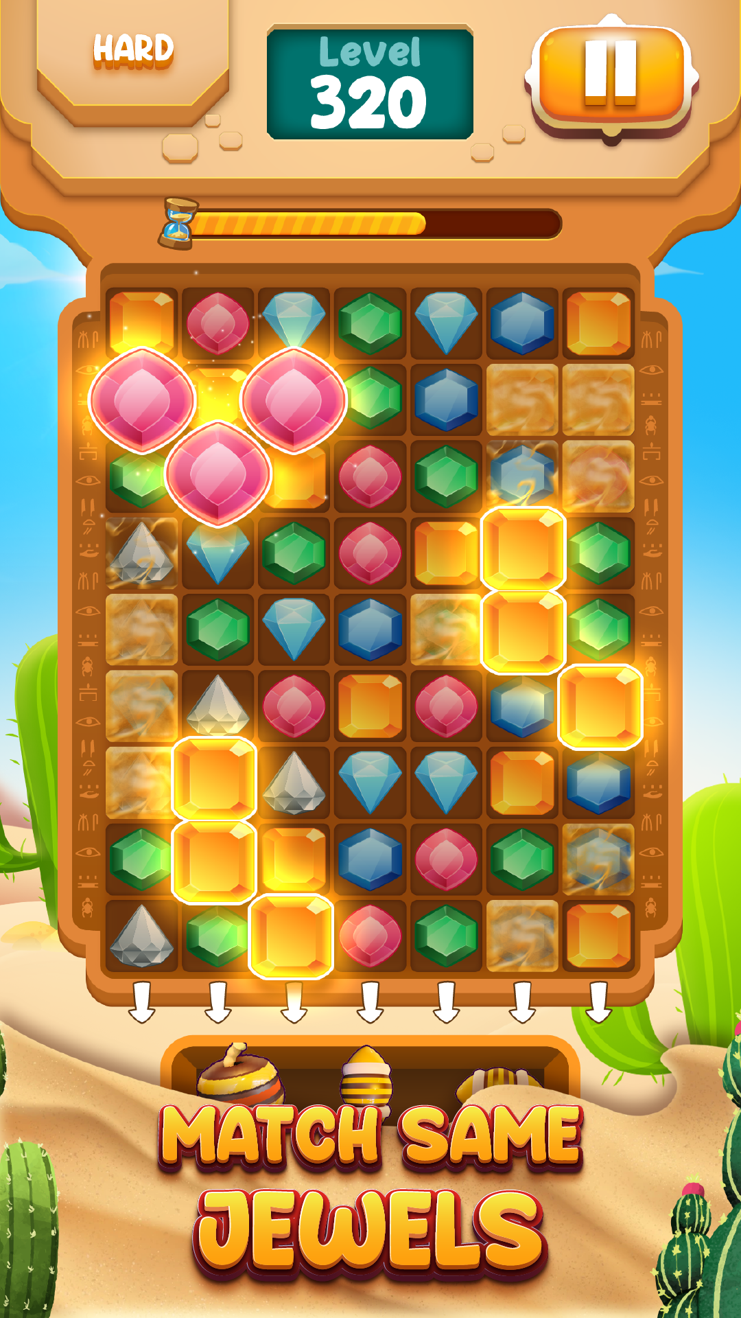 Desert Jewel Game Screenshot