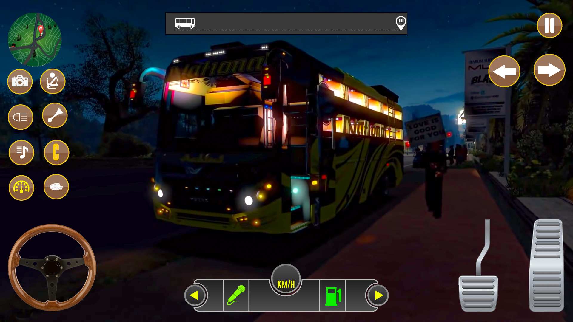 Screenshot 3 of Coach Driving School Bus Games 