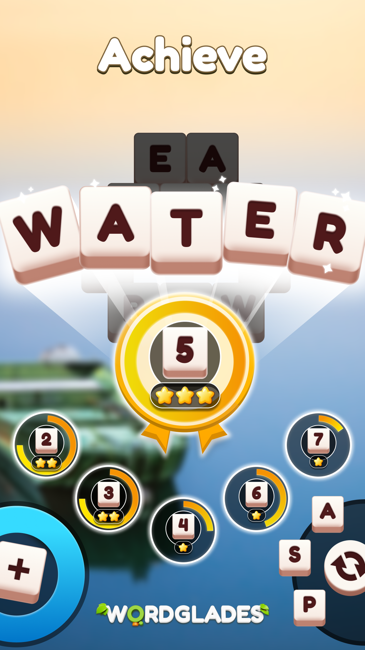 WordGlades: Words & Mahjong ภาพหน้าจอเกม