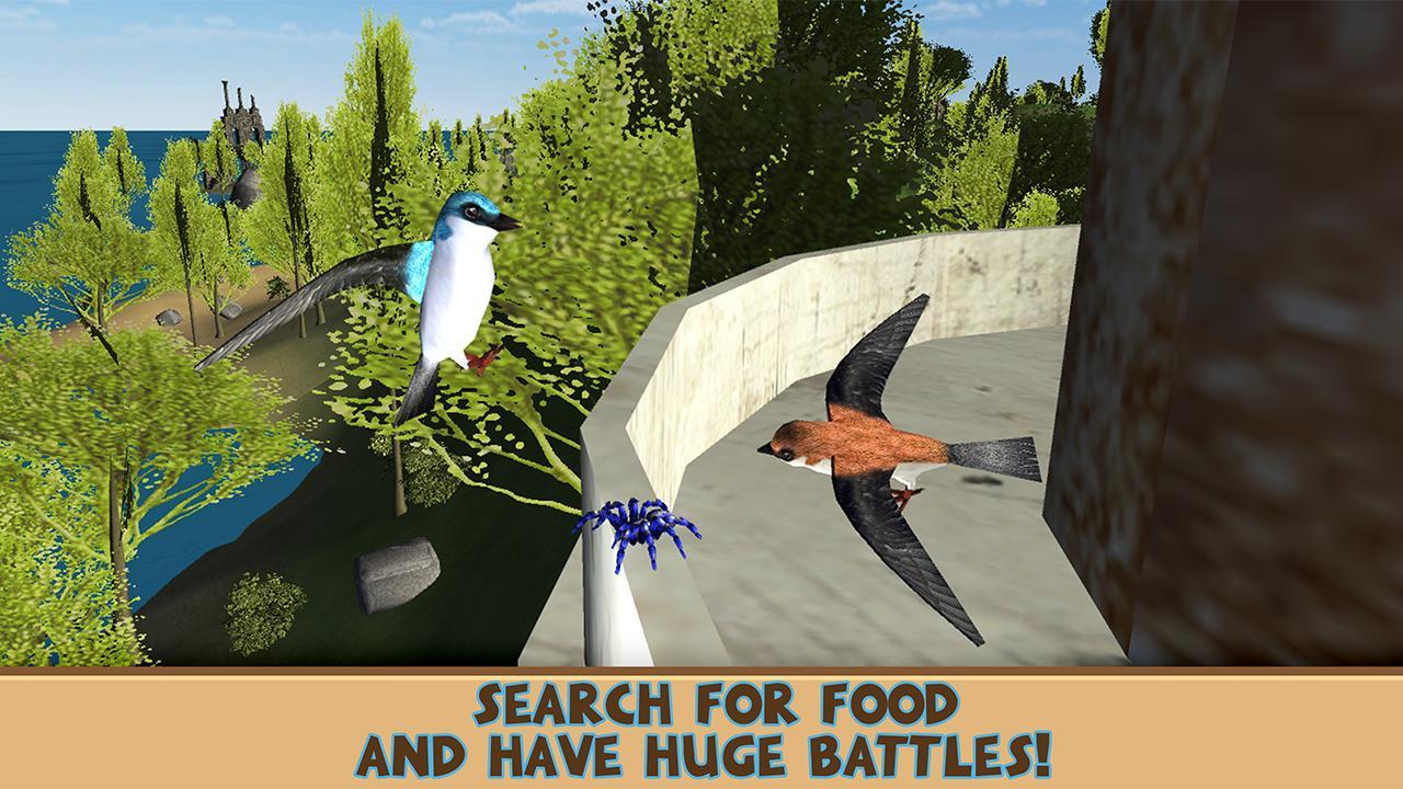Screenshot of Swallow Simulator - Flying Bird Adventure