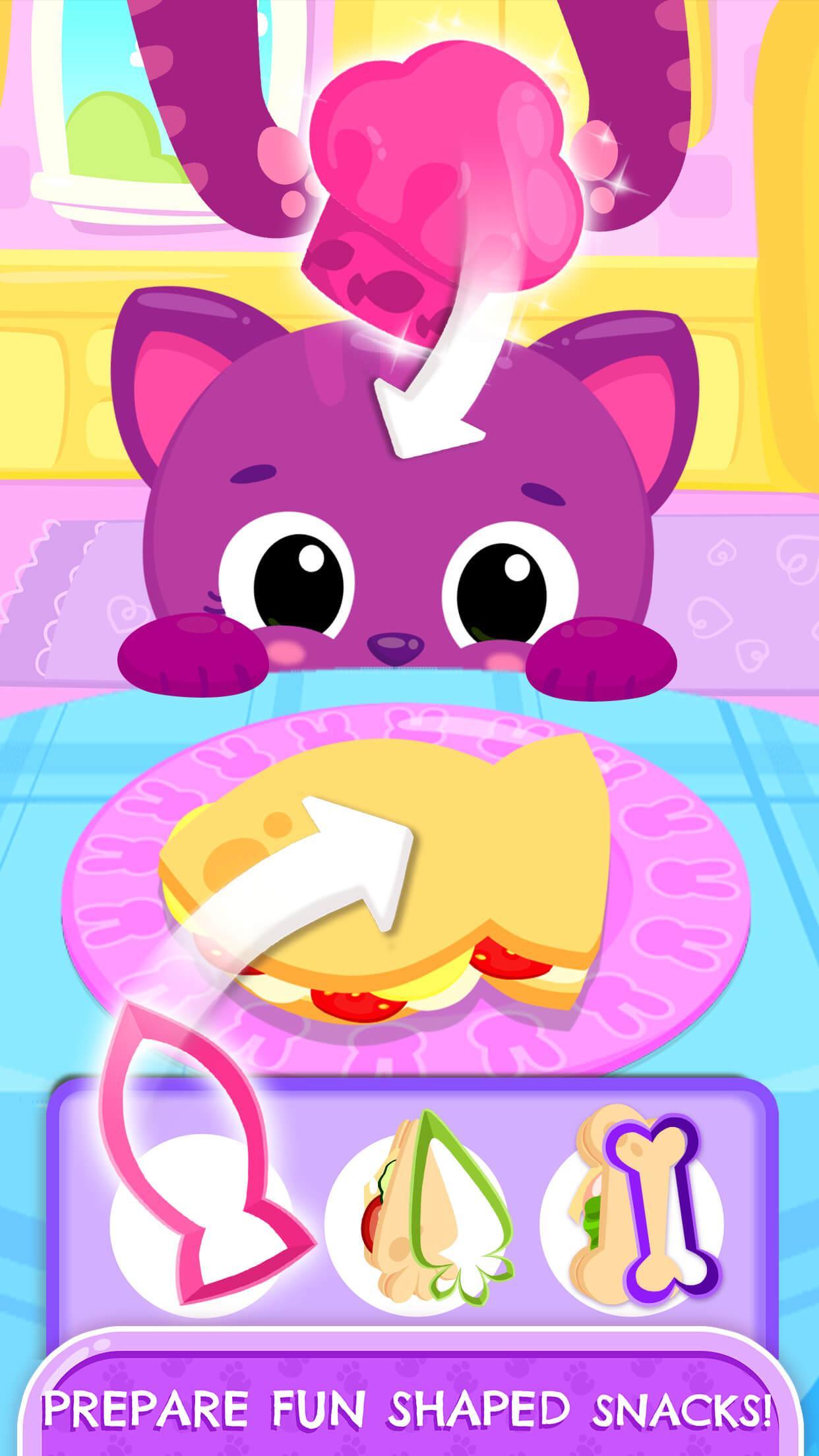 Cute & Tiny Sandwiches - Quick Lunch For Baby Pets Game Screenshot