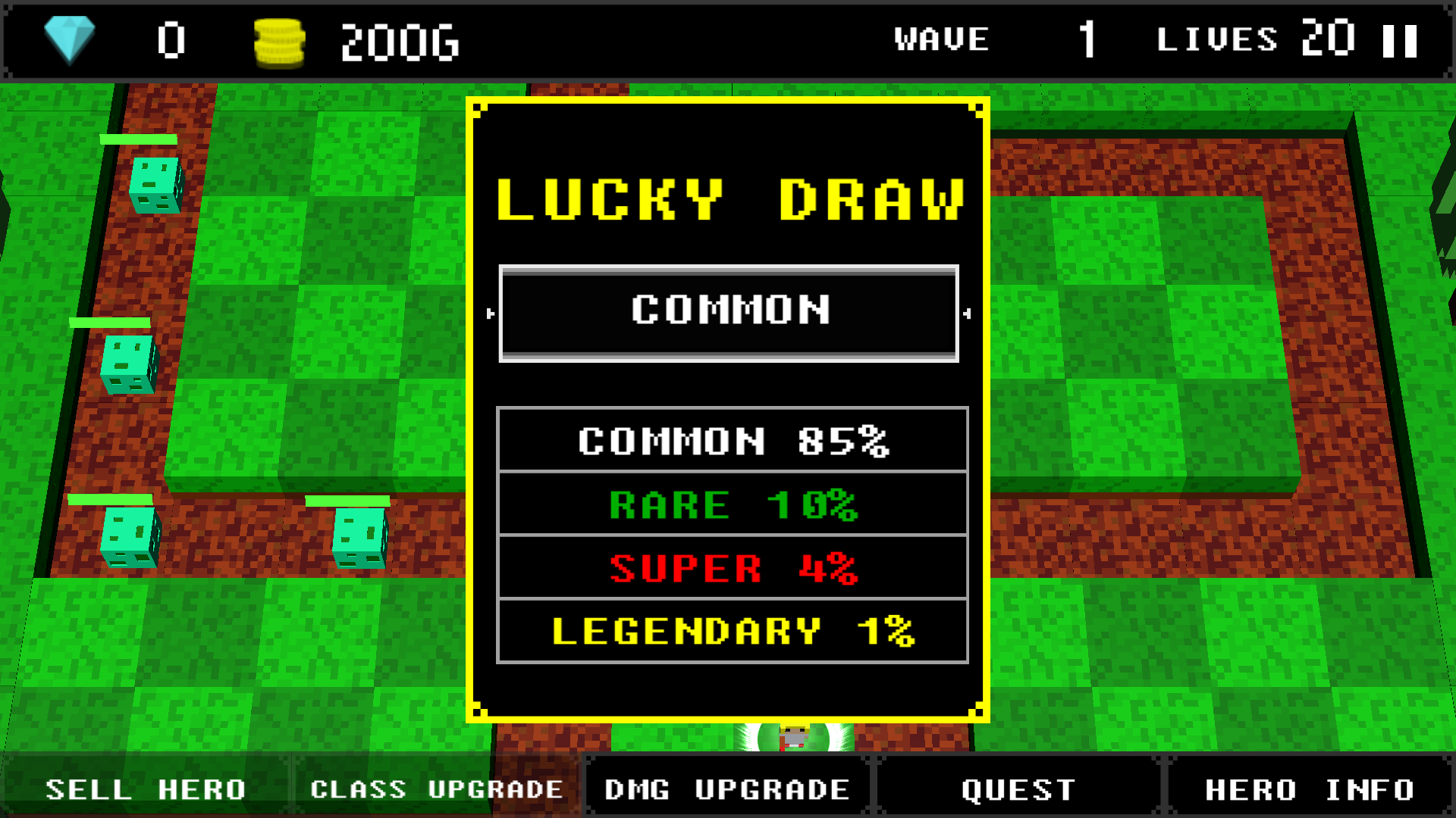 Screenshot of Impossible Luck Defense