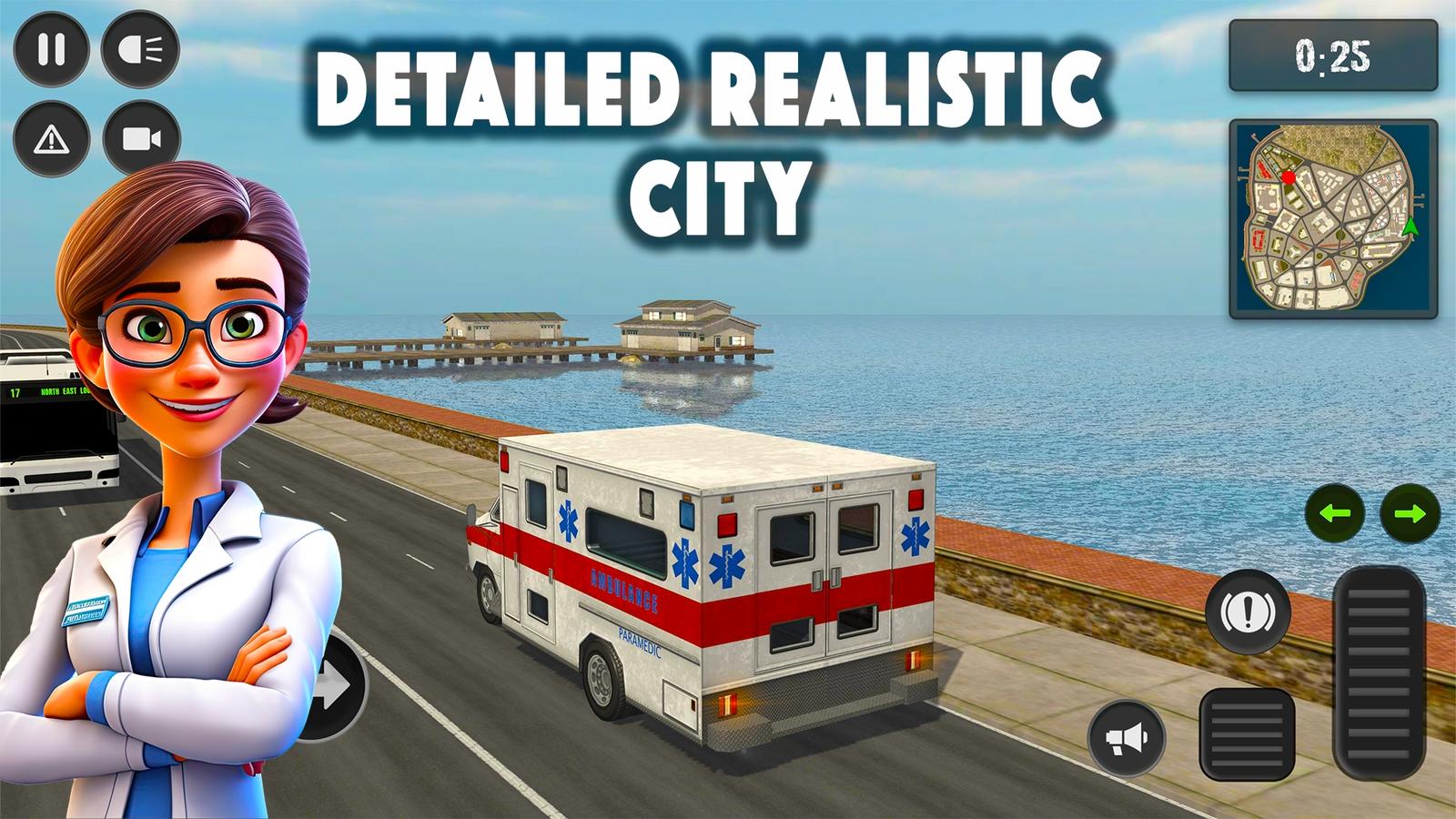Ambulance Driver Simulator Pro Game Screenshot