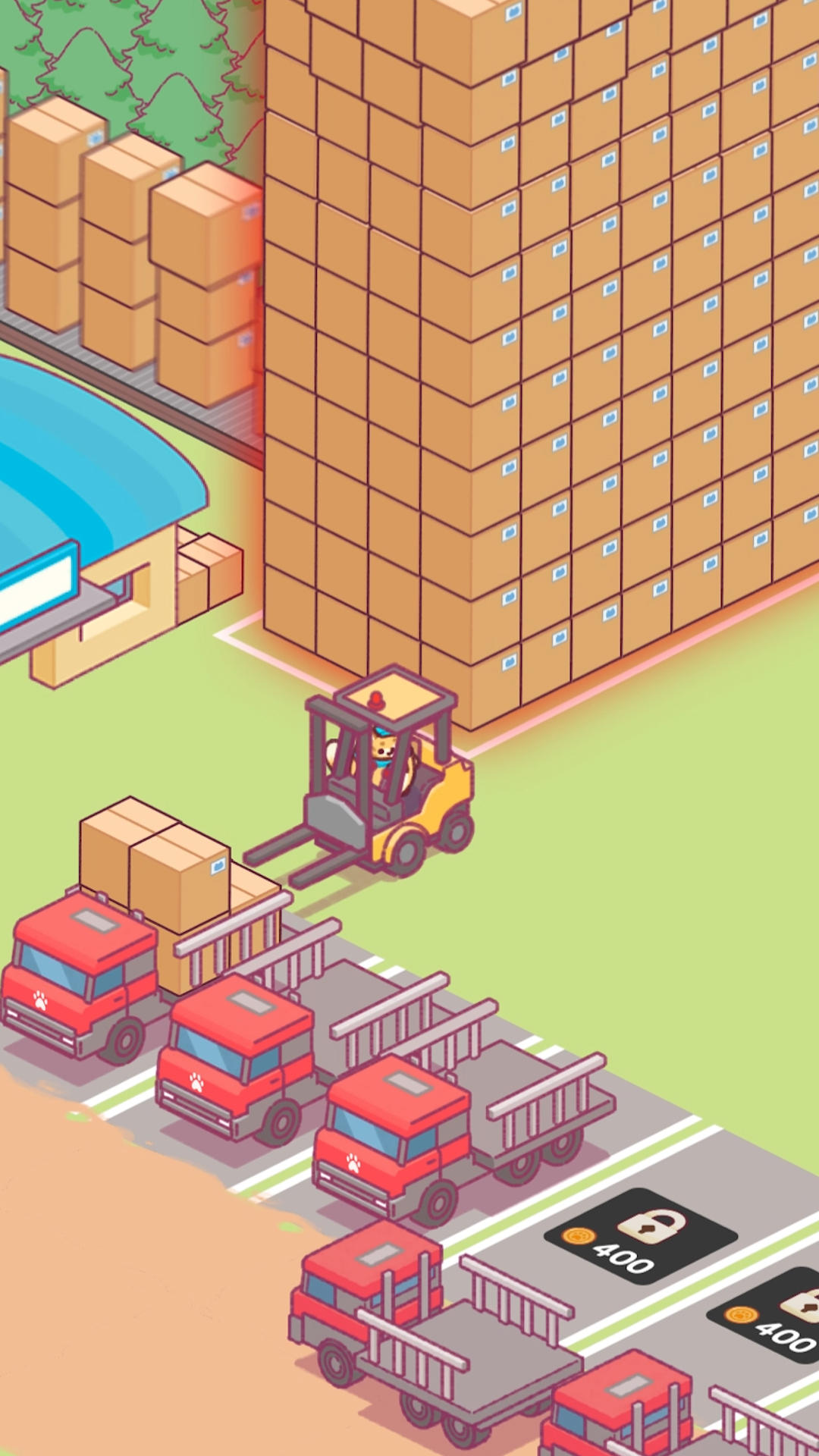 Lumbercat: Cute Idle Tycoon Game Screenshot