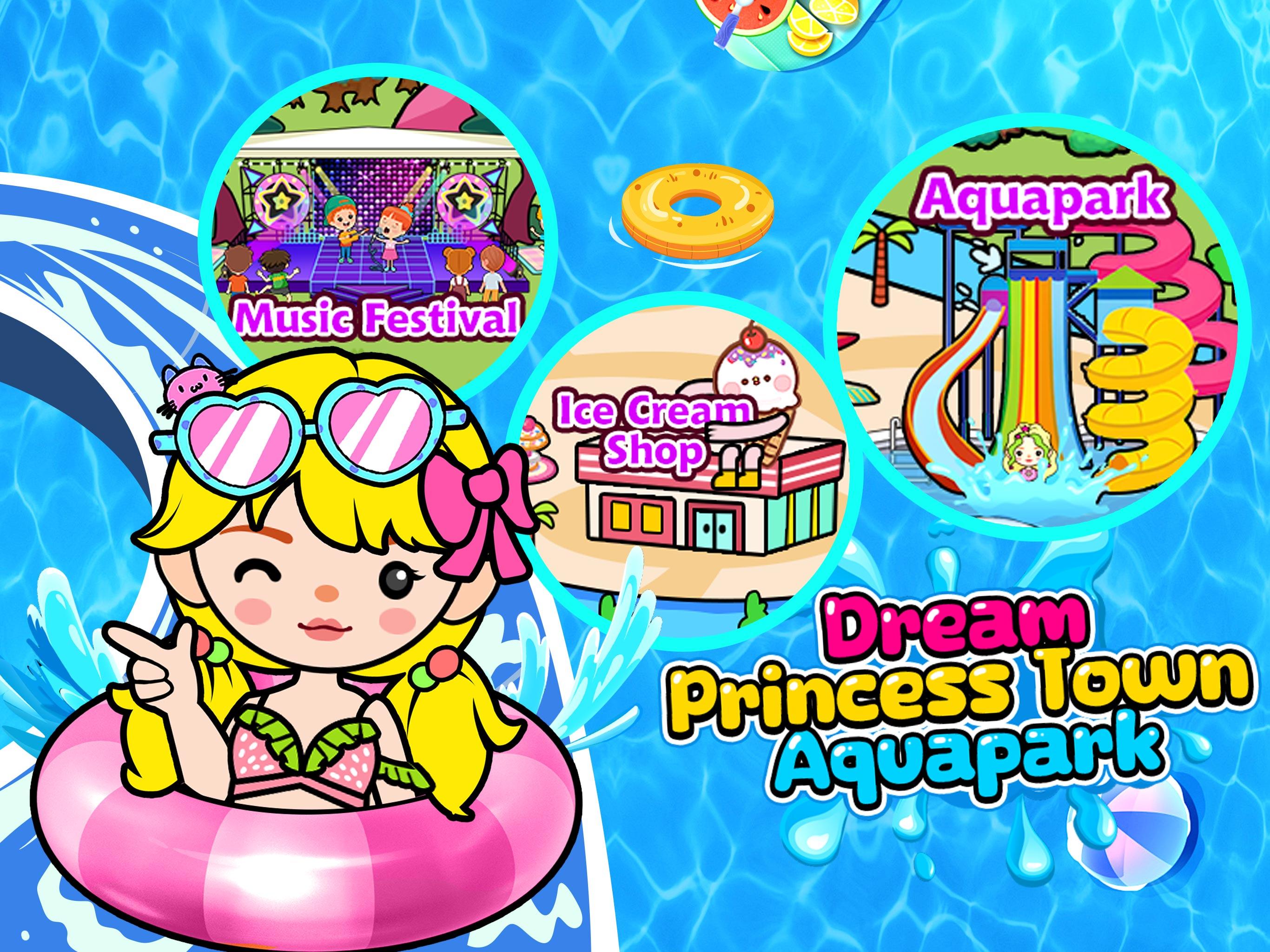 Princess Town - Aquapark Game Screenshot