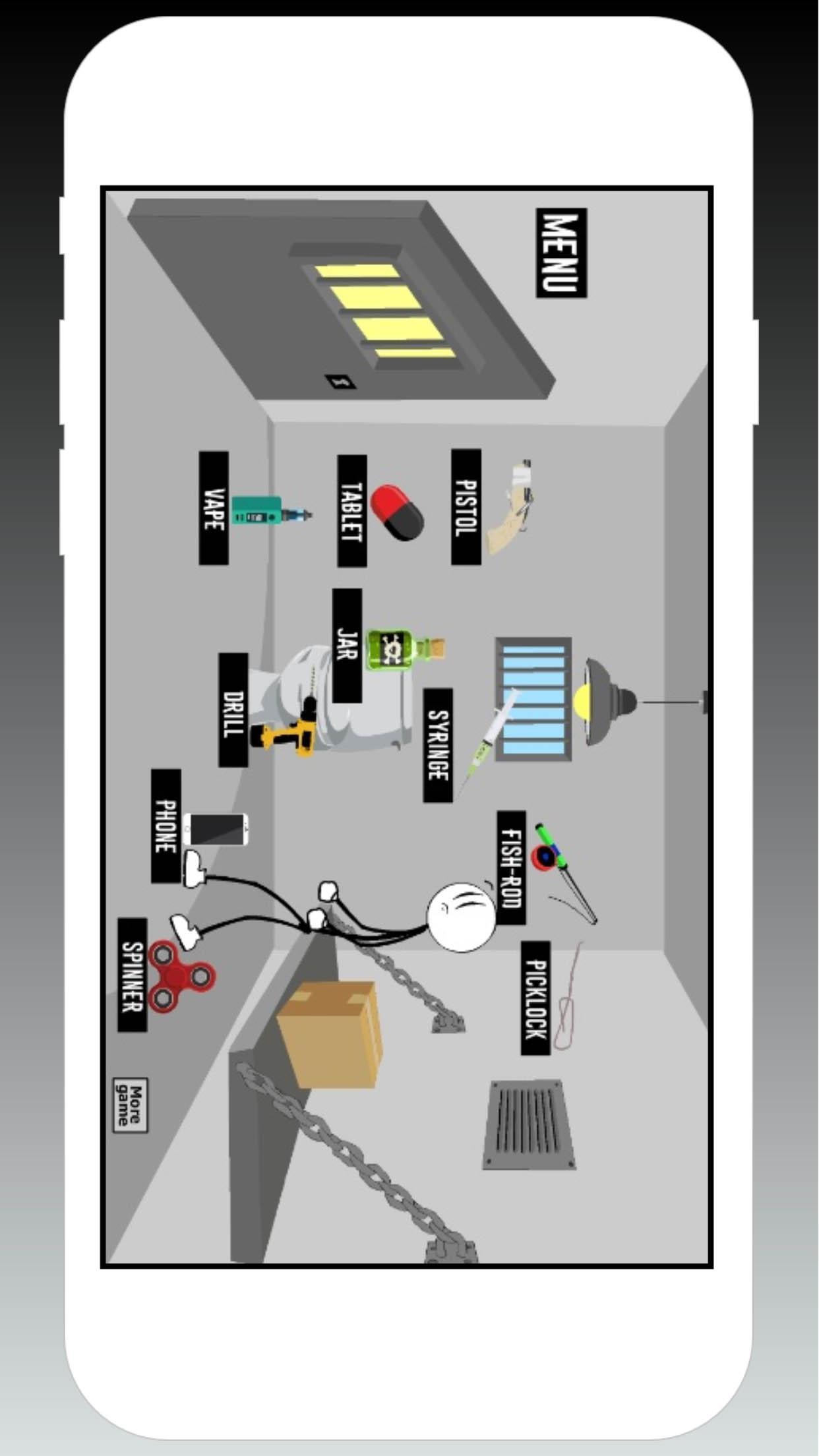 Stickman Jail Break - Mission Prison Escape Police Game Screenshot