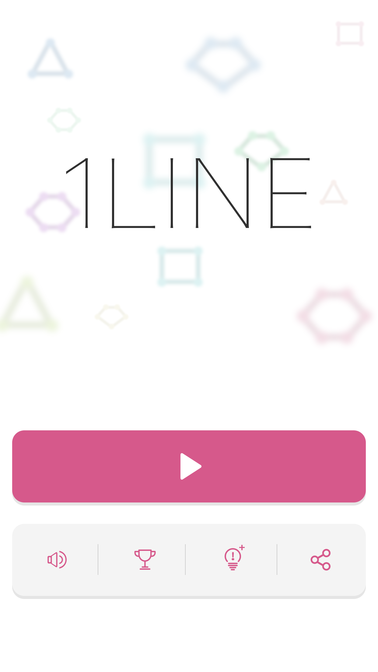 1LINE - one-stroke puzzle game Game Screenshot