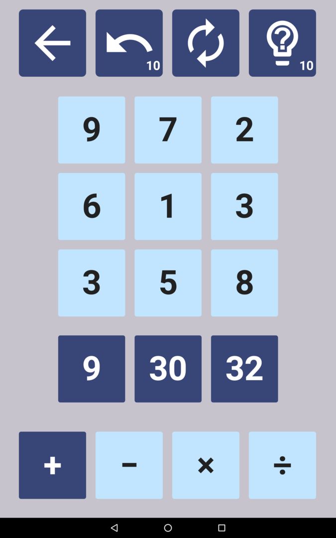 NumberDrop: Hard Math Puzzles screenshot game