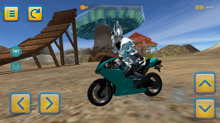 Motorbike Fantasy Warrior Jump Game Screenshot