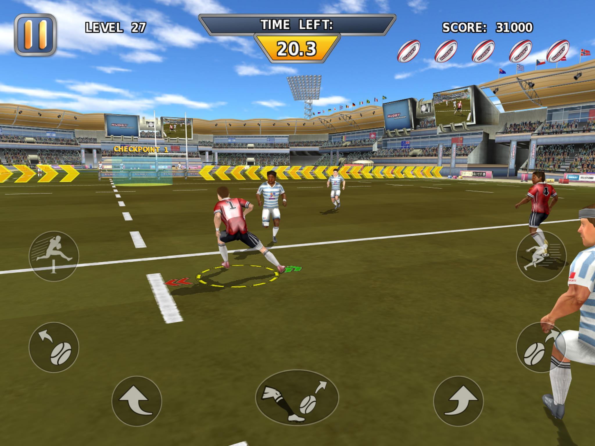 Rugby: Hard Runner Game Screenshot