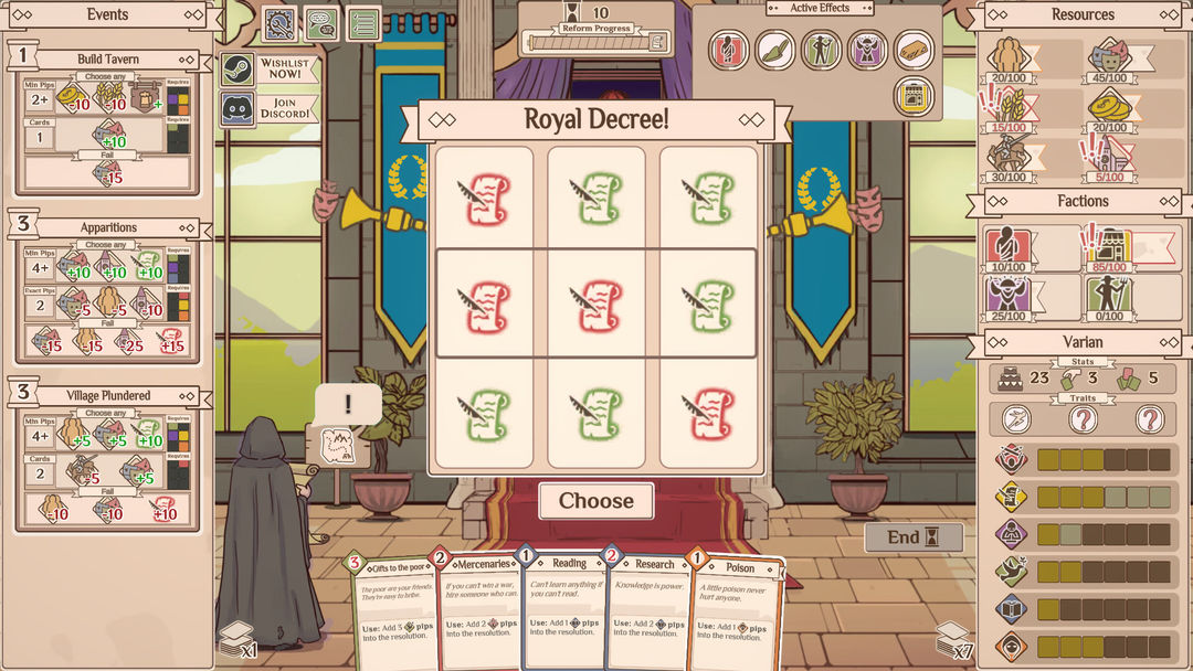 Screenshot of Royal Decree!