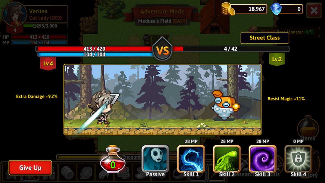 Screenshot of The Dark RPG: 2D Pixel Game