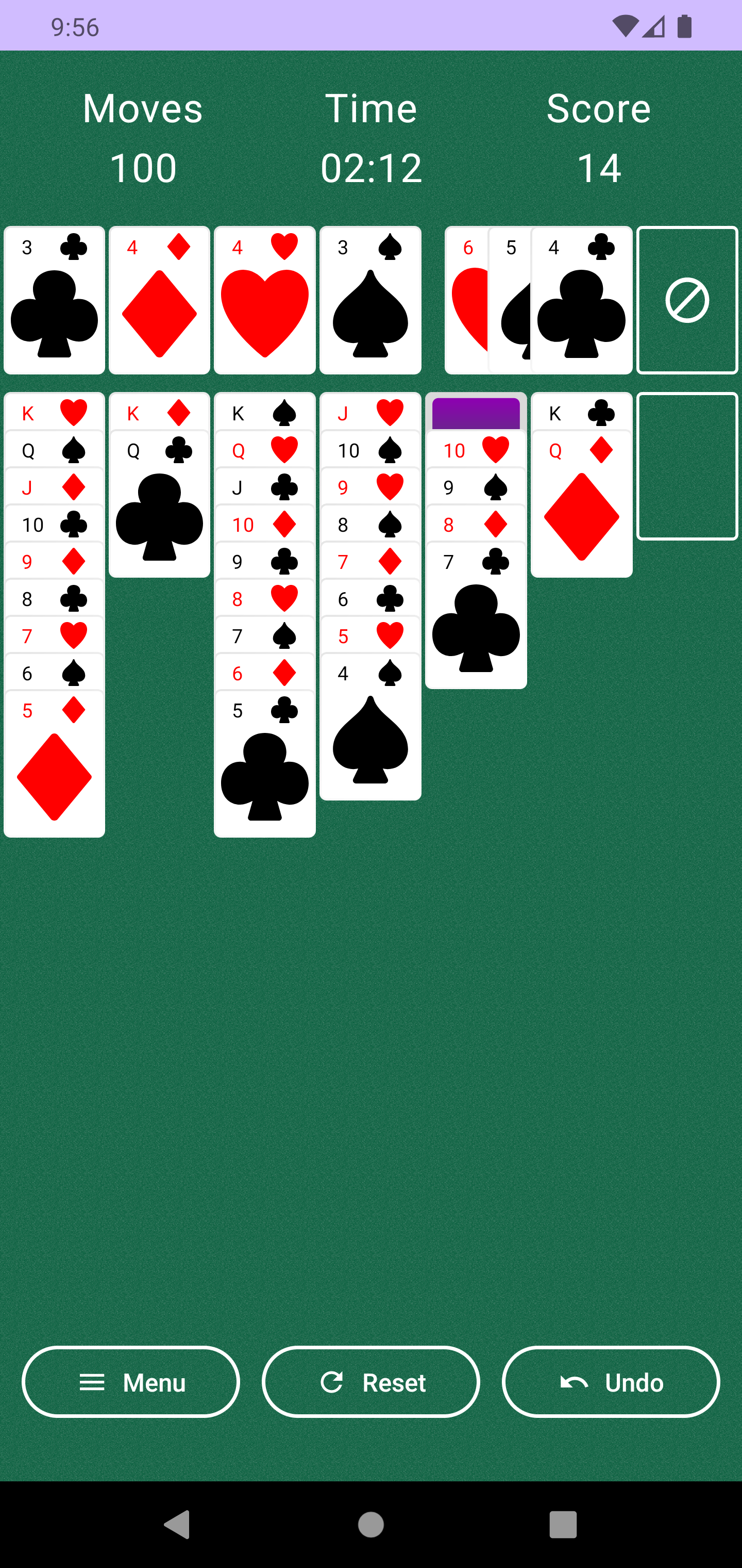 World of Solitaire screenshot game