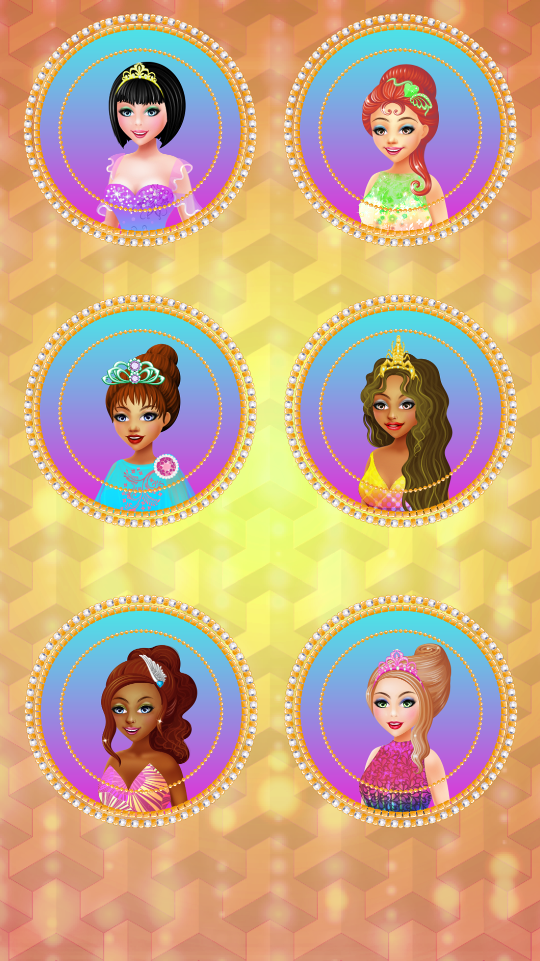 Screenshot 1 of Trò chơi mặc quần áo cho Girls: 6 cô gái mặc quần áo 1.3