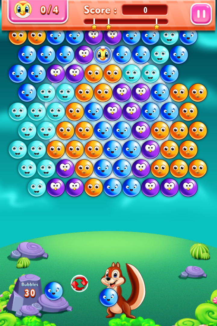 Bubble Rush Saga Game Screenshot
