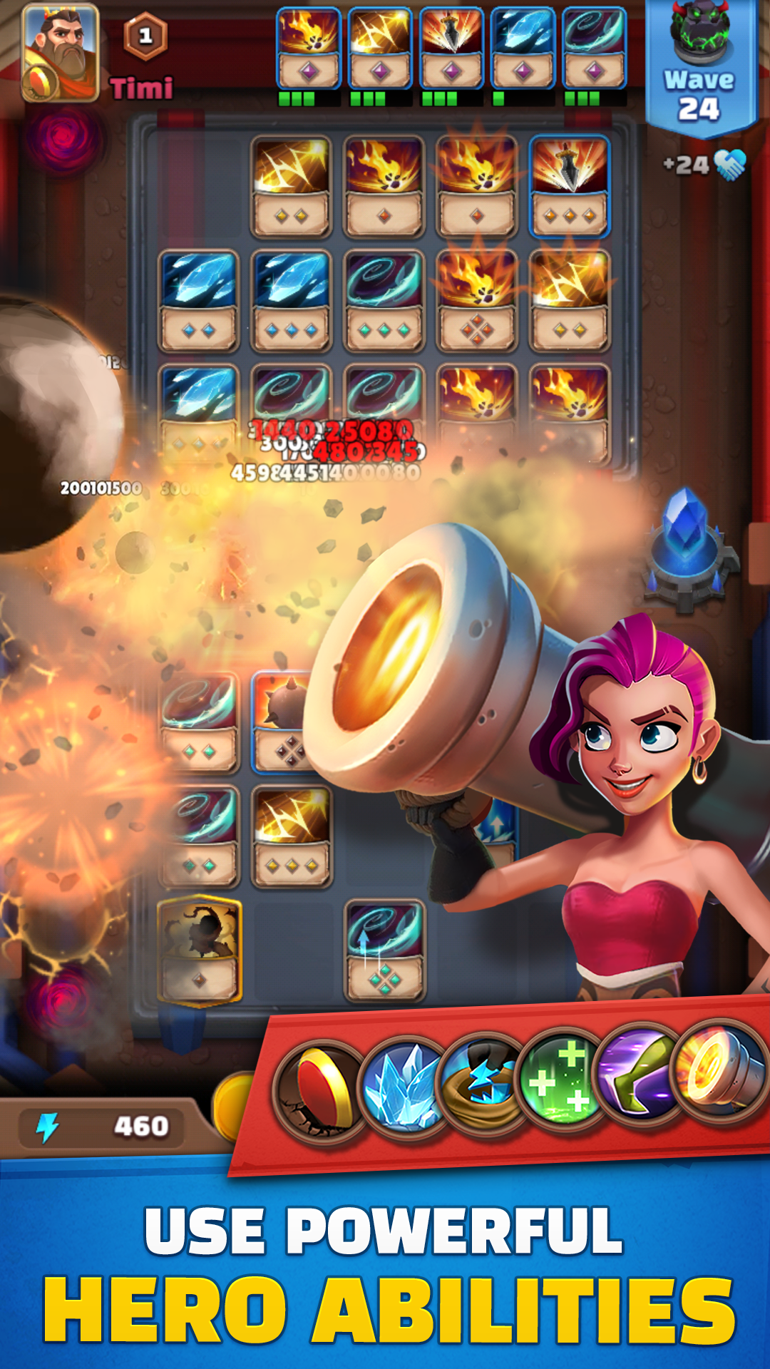 Random Card Defense Game Screenshot