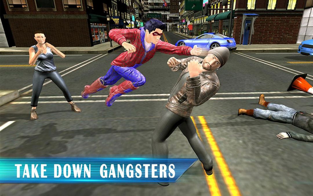 Screenshot of Super Spider Kid Hero City Battle: New Neighbor
