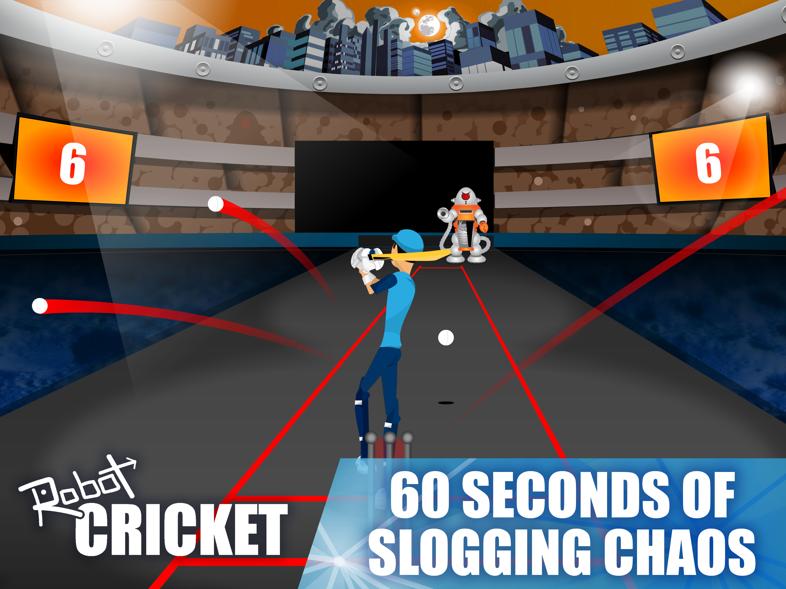 Robot Cricket Game Screenshot
