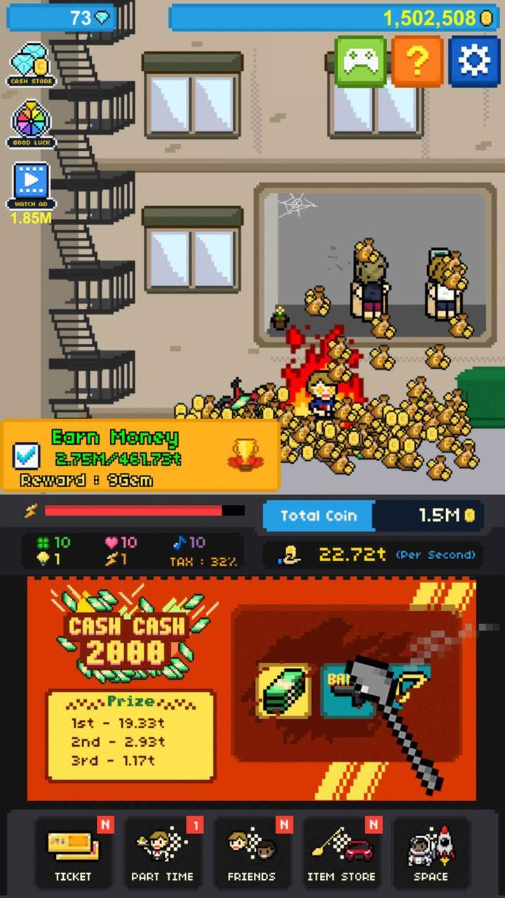 Screenshot of Rags to Riches : Billionaire Clicker