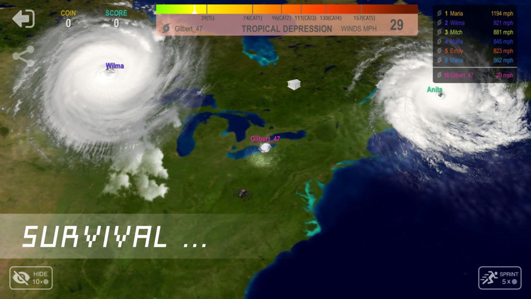 Screenshot of Hurricane.io