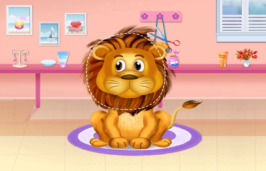美髮沙龍動物 遊戲為孩子們遊戲截圖