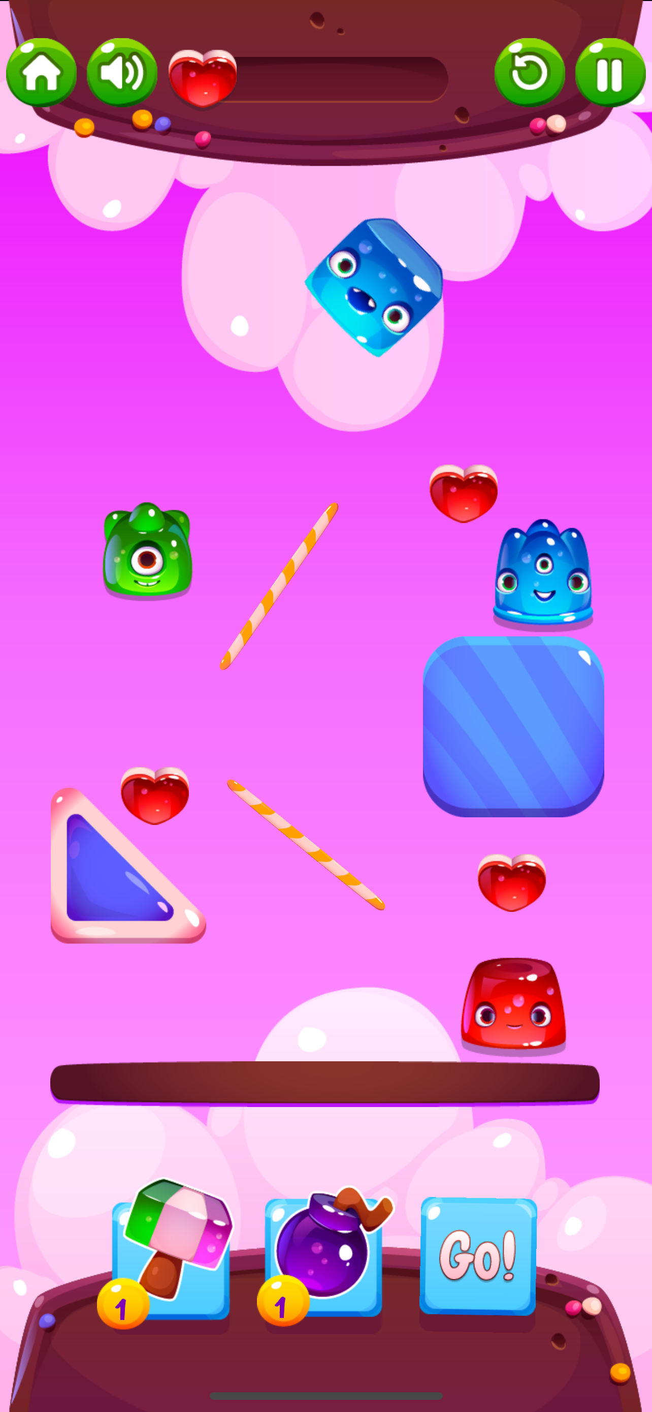 Cuplikan Layar Game Red & Blue Blob Lover