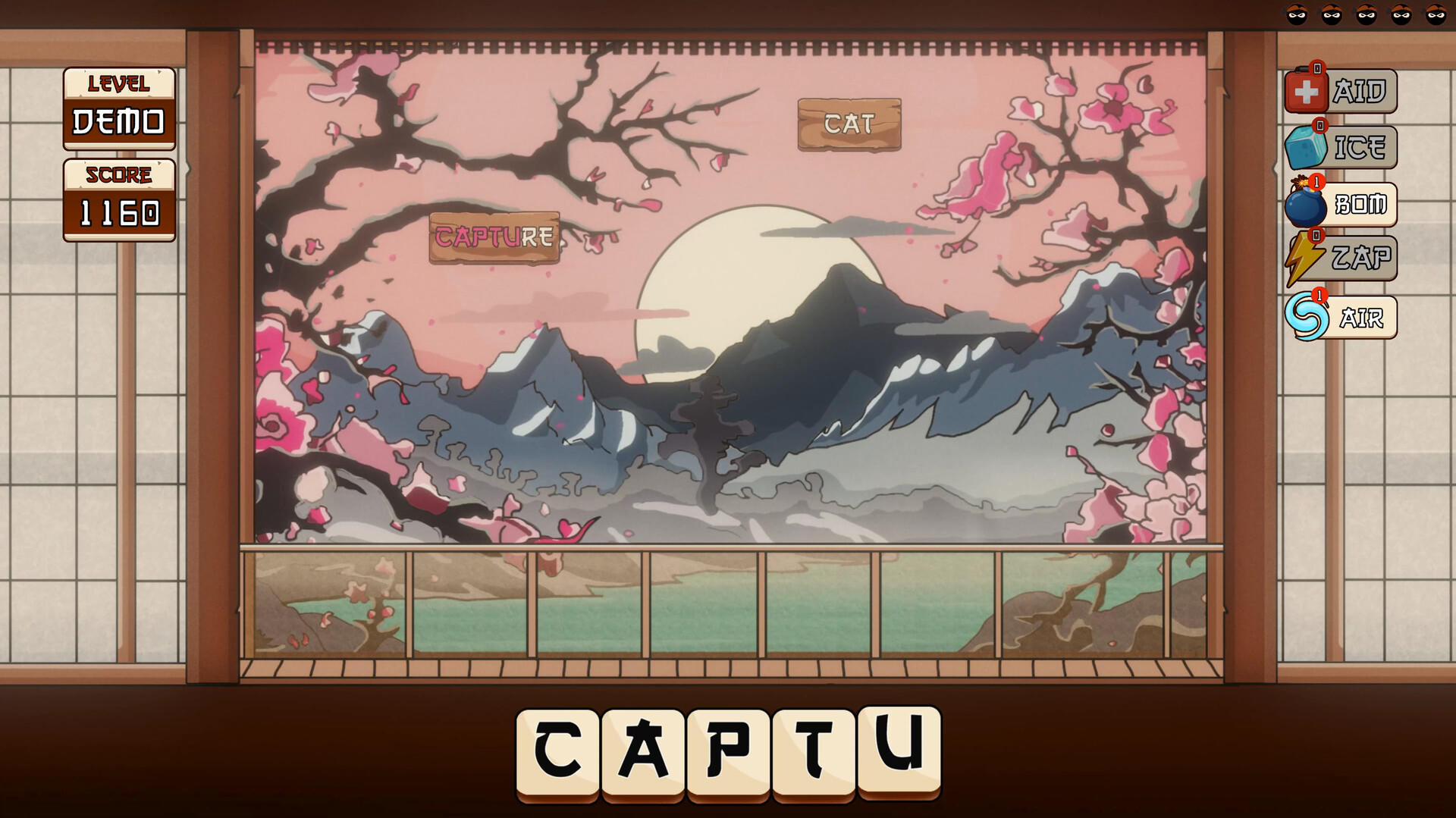 Typing Ninja Game Screenshot