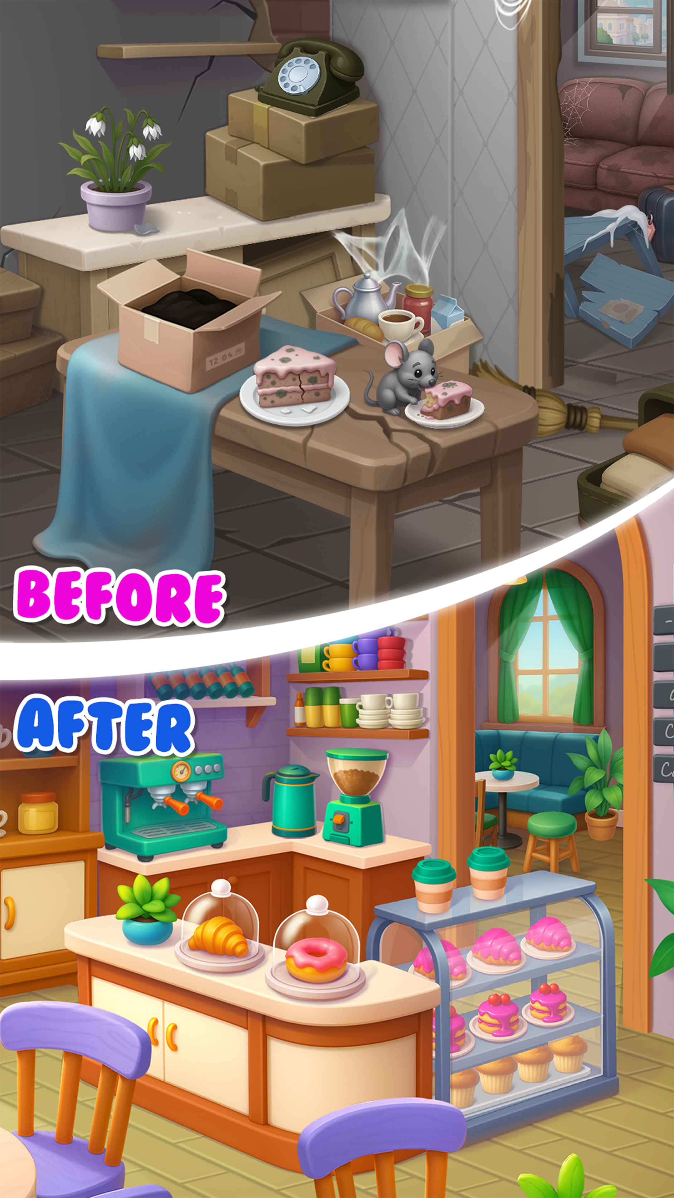 Merge & Cook: Cooking Makeover Game Screenshot