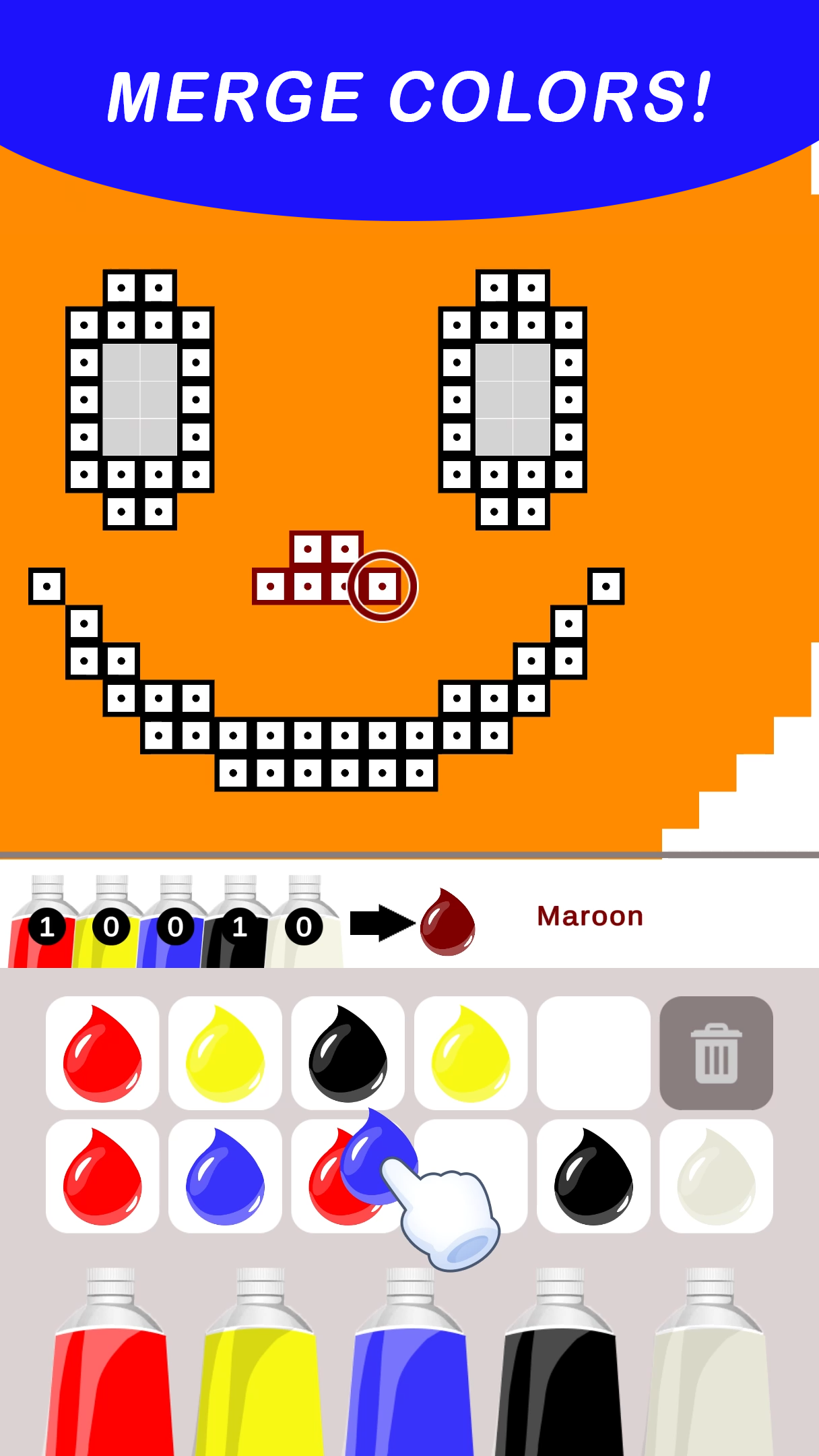 Screenshot 1 of Merge Pixels - Color Puzzle 1.2