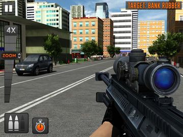 Cuplikan Layar Game Street Bank Robbery 3D - best assault game