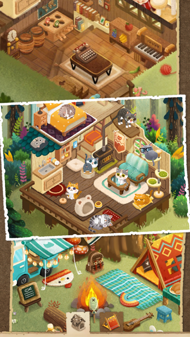 猫と秘密の森 ゲームのスクリーンショット