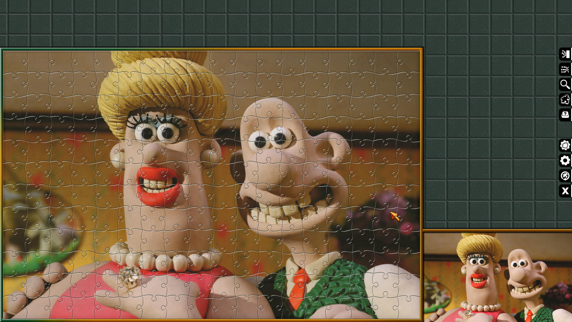 Screenshot of Pixel Puzzles Aardman Jigsaws