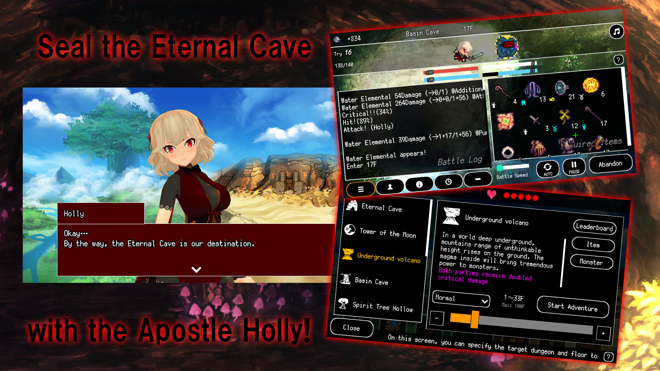 B100X - Auto Dungeon RPG Game Screenshot