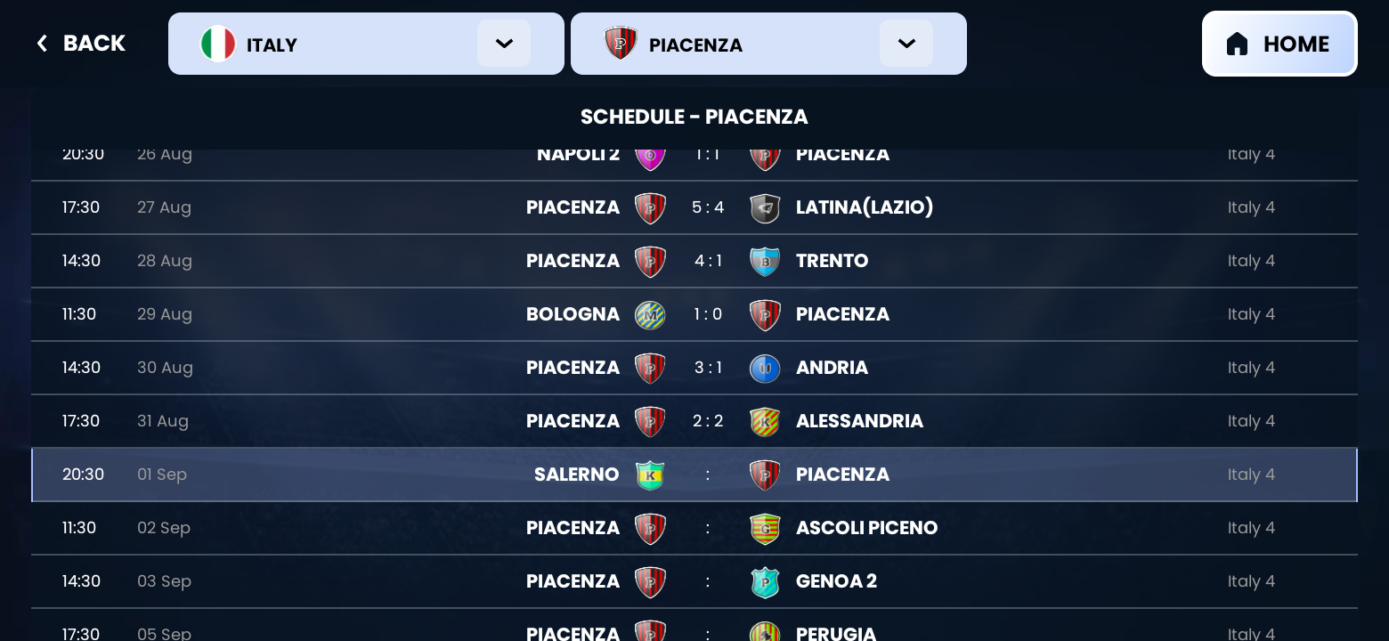 Screenshot of City Football Manager (soccer)