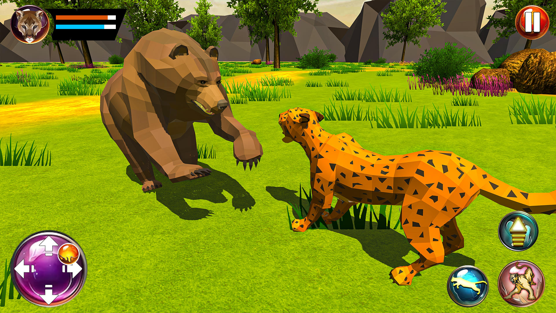 Leopard Games Sim: Cougar Life 게임 스크린샷