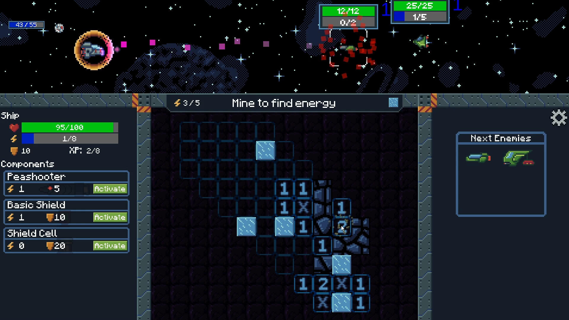 Space Order Mine Game Screenshot