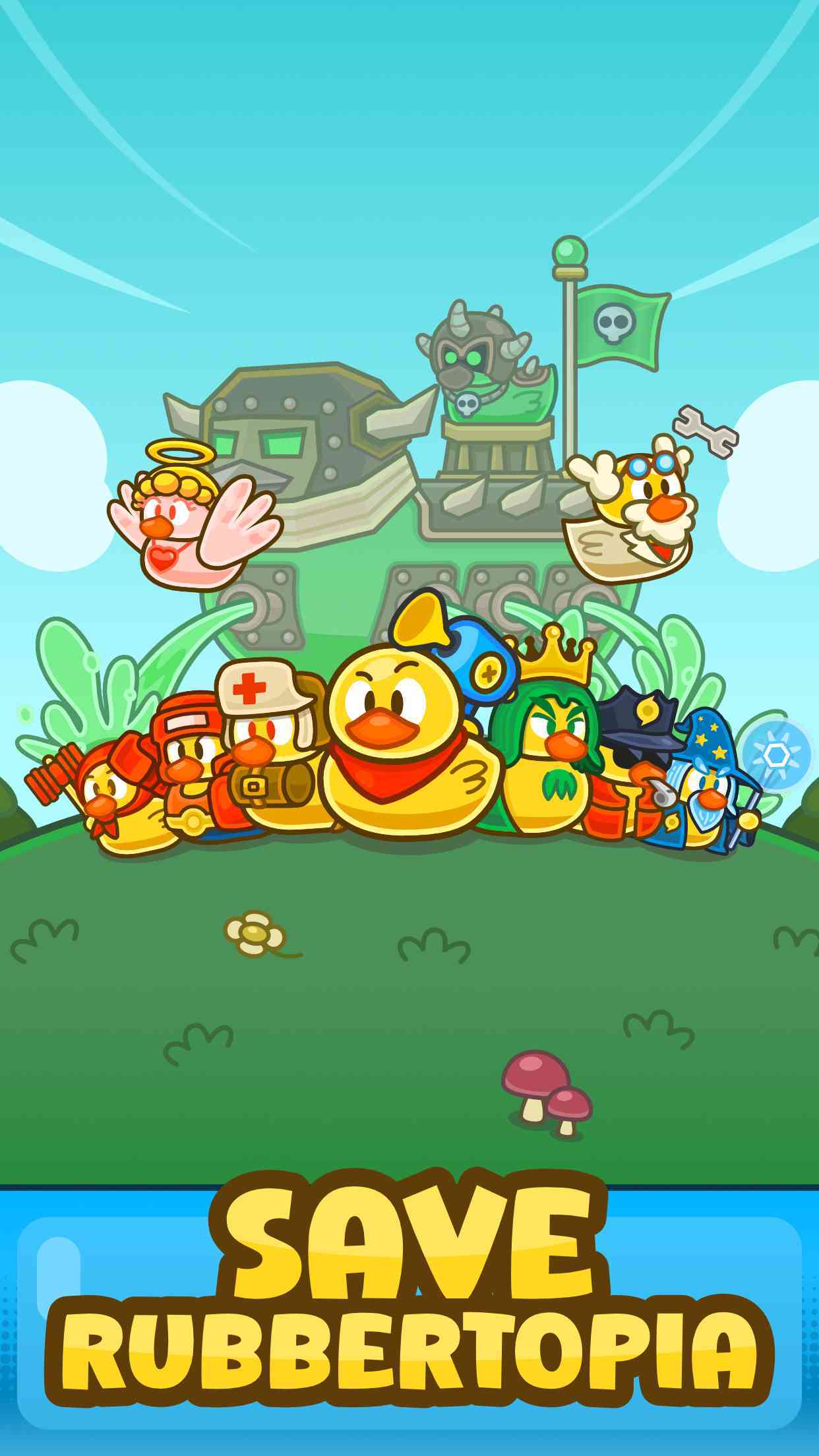 Rubber Duck: Idle Squad Game Game Screenshot