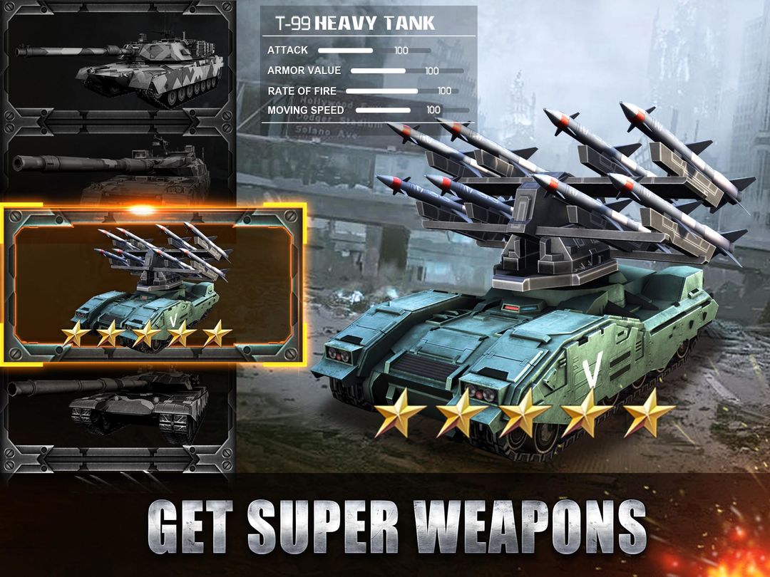 Tank Strike - battle online 게임 스크린 샷
