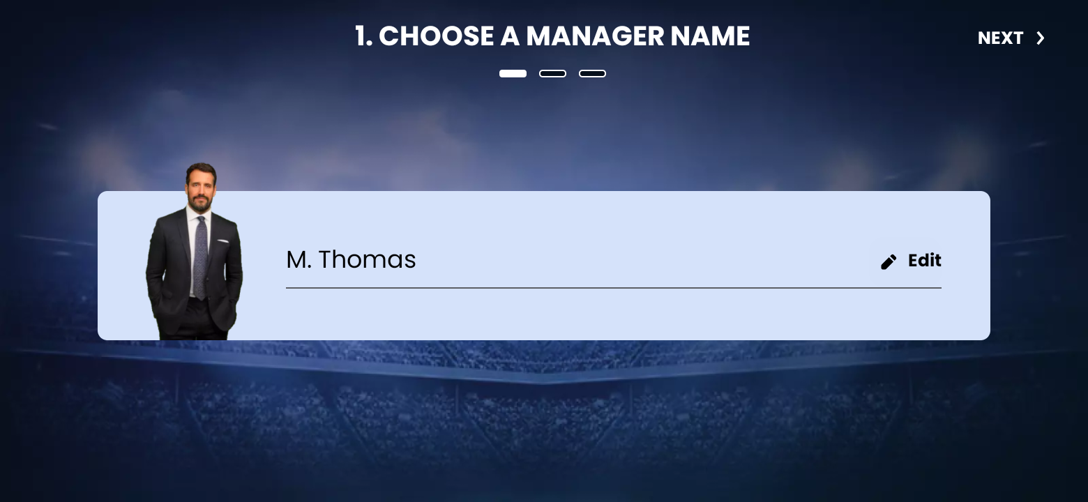 Screenshot of City Football Manager (soccer)