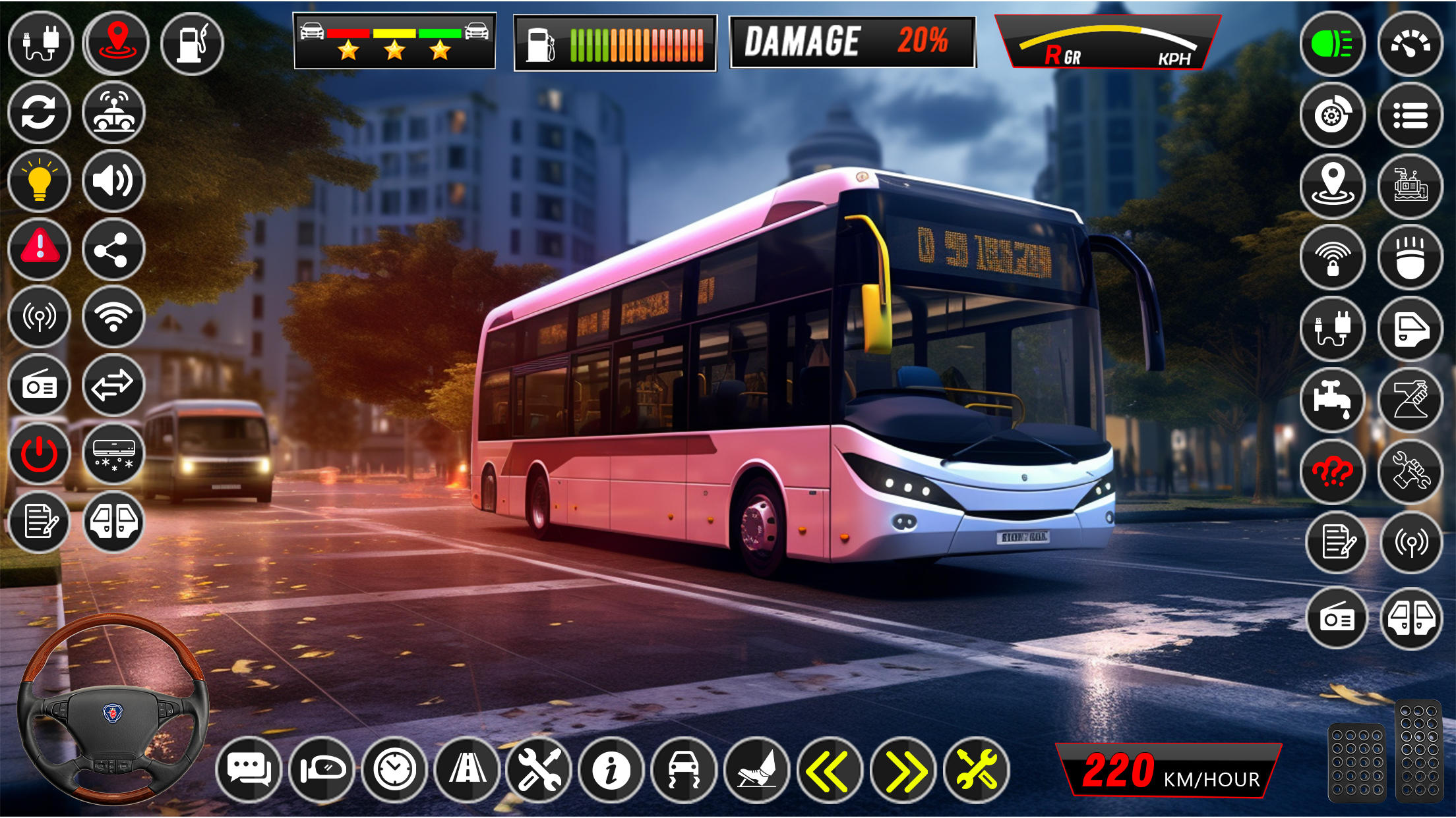 Screenshot 1 of モバイル バス シミュレーター モッド coach sim 1.3