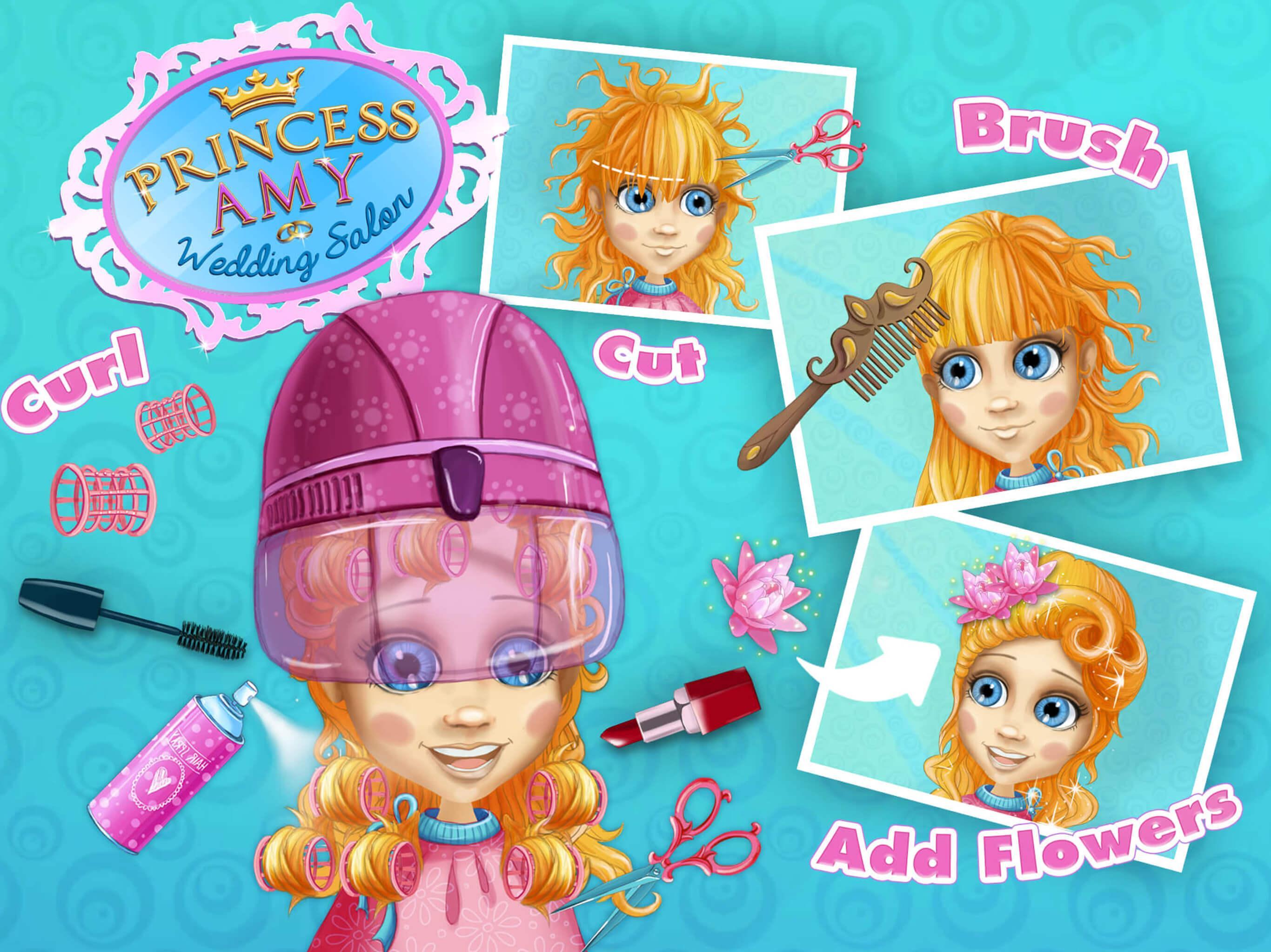 Princess Amy Wedding Salon 2 Game Screenshot