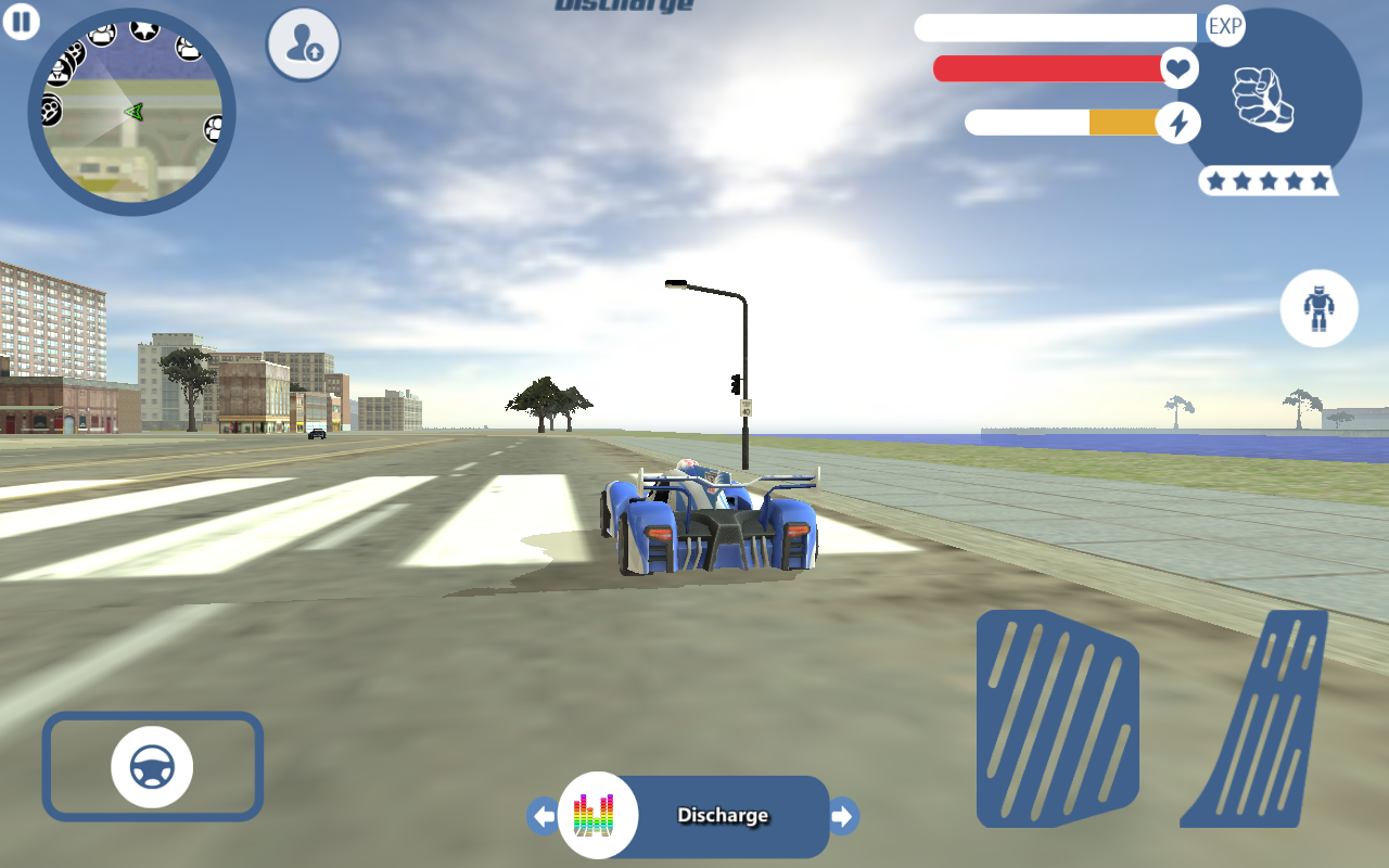 Supercar Robot Game Screenshot