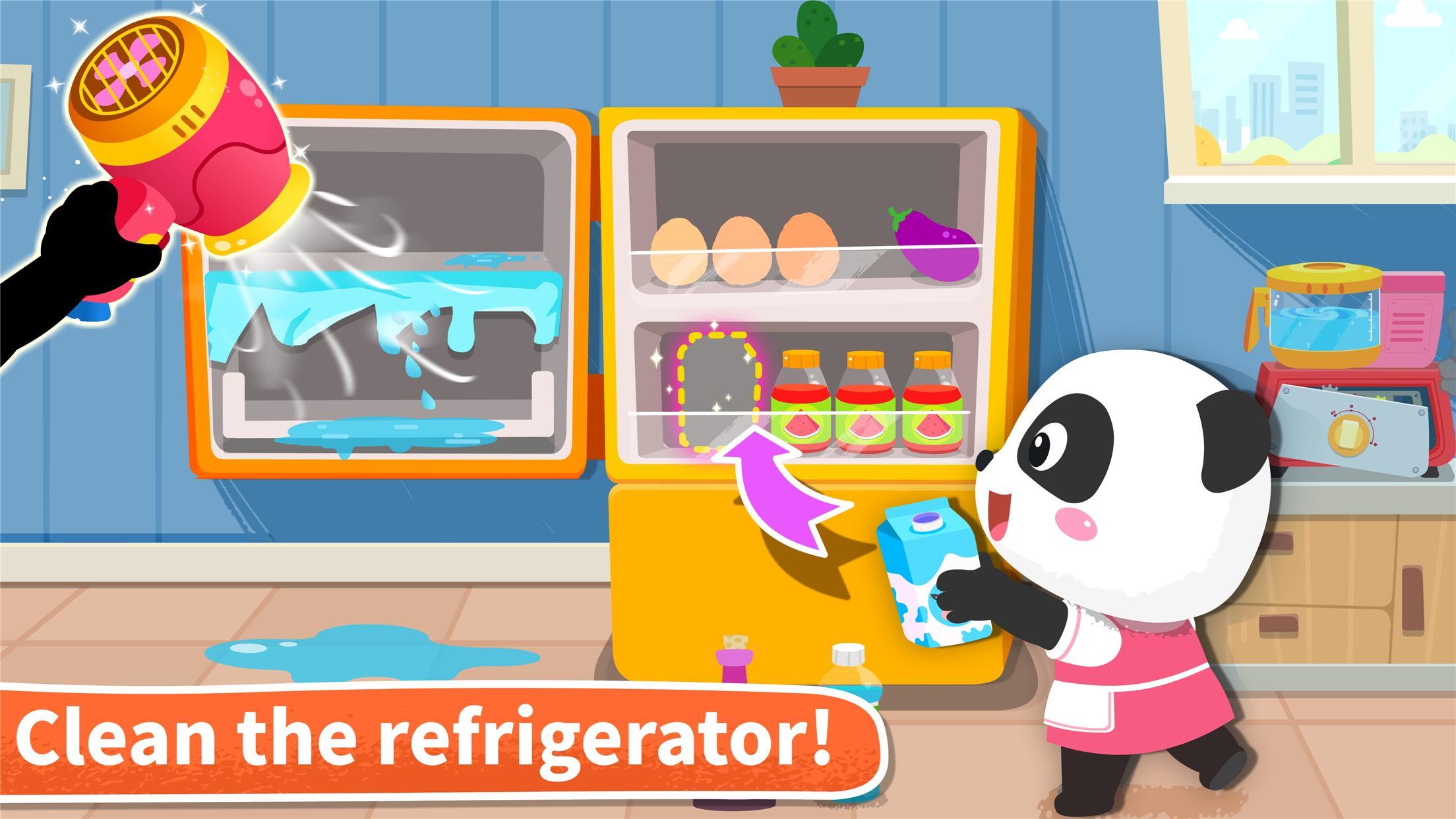 Baby Panda' s House Cleaning Game Screenshot