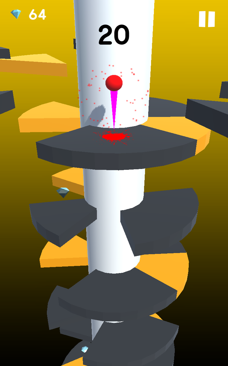 Helix Jump Ball - Spiral Tower Game Screenshot