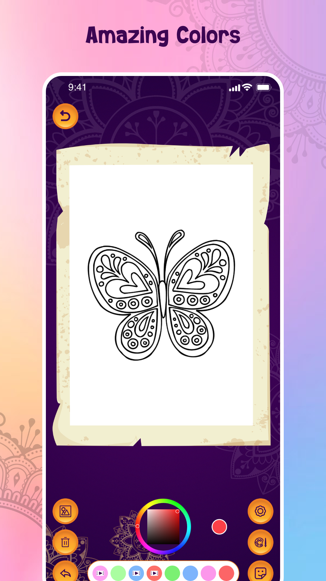 Mandala Coloring Art Book Game Screenshot