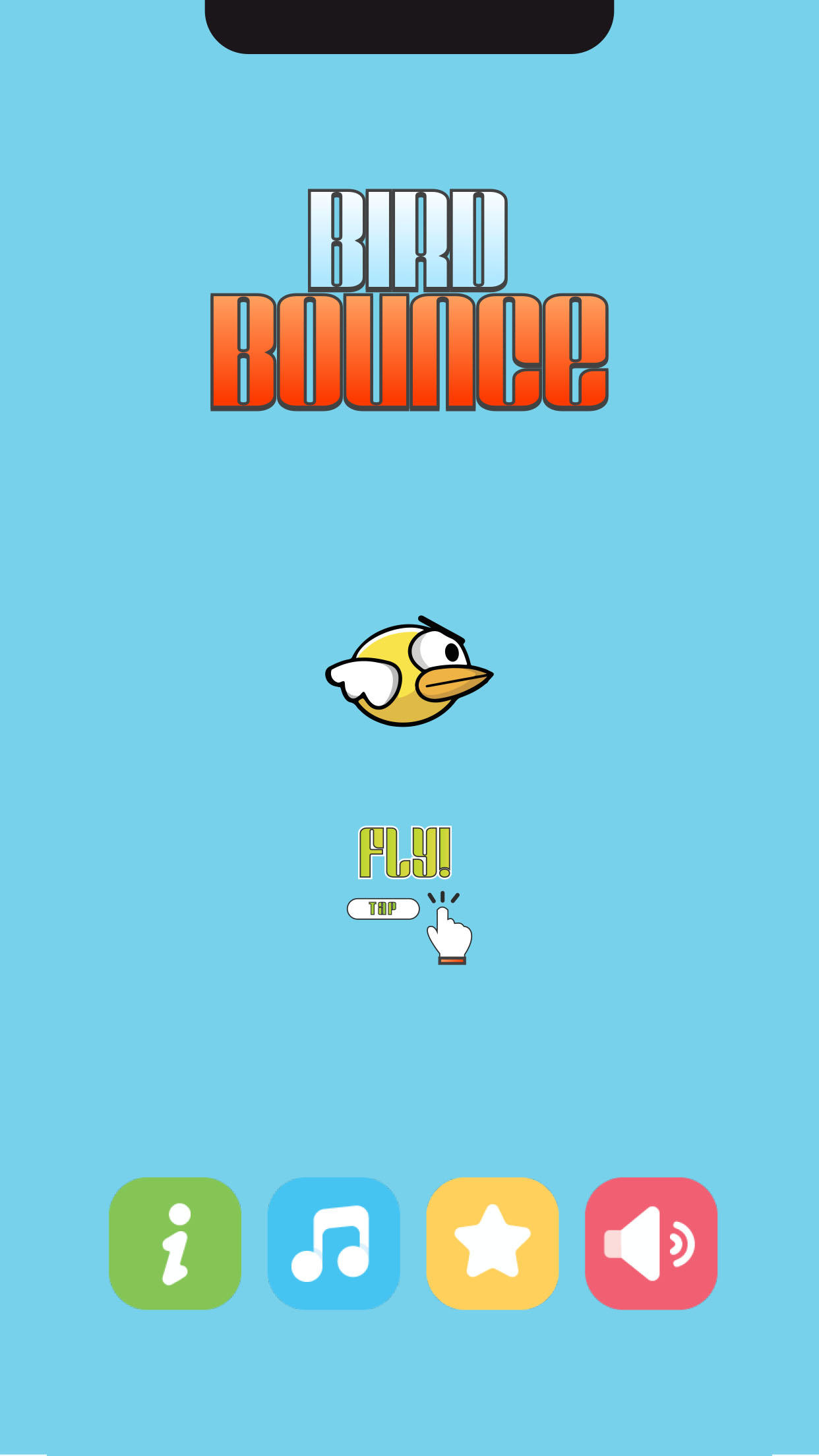 Funny bird ゲームのスクリーンショット